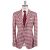 Kiton Kiton Red White Wool Cashmere Silk Linen Blazer Red / White 000