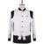 KNT Kiton Knt White Black PA Coat White / Black 000