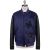 KNT Kiton Knt Blue Black PL Leather Coat Blue / Black 000