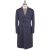 Kiton Kiton Blue White Cashmere Double Breasted Overcoat Blue / White 000