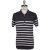 Kiton Kiton Dark Gray White Cotton Polo Dark Gray / White 000