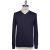 Kiton Kiton Blue Merino's Wool 180's Sweater V-Neck Blue 000