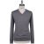 Kiton Kiton Gray Merino's Wool 180's Sweater V-Neck Gray 000