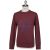 Kiton Kiton Burgundy Blue Cotton Ea Sweater Crewneck Burgundy / Blue 000