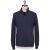 Kiton Kiton Blue Linen Cashmere Sweater Polo Half Zip Blue 000