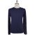 KNT Kiton Knt Blue Black Cashmere Cotton Sweater Crewneck Blue / Black 000