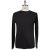 KNT Kiton Knt Black Gray Cashmere Cotton Sweater Crewneck Black / Gray 000