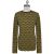 KNT Kiton Knt Yellow Black Cashmere Cotton Sweater Crewneck Yellow / Black 000