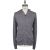 KNT Kiton Knt Gray Linen Cotton Sweater Full Zip Gray 000