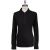 KNT Kiton Knt Black Cotton Pa Sweater Polo Black 000