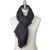 Kiton Kiton Dark Gray Cashmere Silk Scarf Dark Gray 000