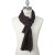 Kiton Kiton Burgundy Black Cashmere Scarf Burgundy / Black 000