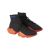 KNT KNT Kiton Black Red Cotton Pl Sneaker Black / Red 000