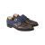 Kiton Kiton Blue Brown Leather Cashmere Silk Virgin Wool Dress Shoes Brown / Blue 000