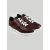 Kiton Kiton Burgundy Leather Fur Sheepskin Sneakers Burgundy 000