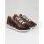 Kiton Kiton Brown Leather Crocodile Fur Sheepskin Sneakers Brown 000