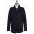 Kiton Kiton Black Wool Double Breasted Coat Black 000