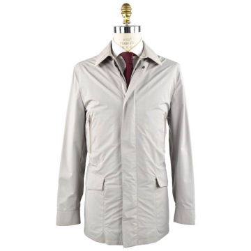 Cesare Attolini CESARE ATTOLINI Light Gray Wool Nylon Overcoat Light Gray 000
