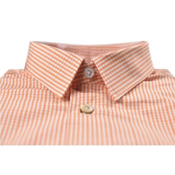 Kiton KITON Orange White Cotton Shirt Orange/White 000