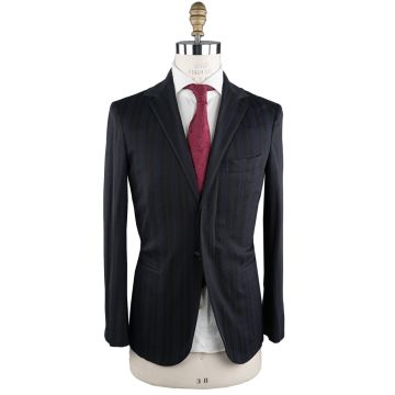 KNT KNT KITON Blue Cotton Cashmere Silk Suit Blue 000