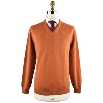 Kiton Kiton sweater v-neck Orange 000