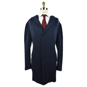 KNT KNT KITON Blue Cashmere Overcoat ECSTASY Blue 000