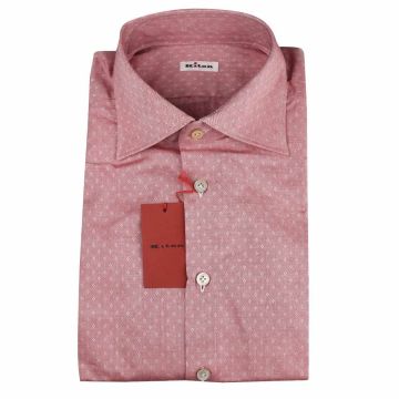 Kiton Kiton White Pink Cotton Shirt White/Pink 000