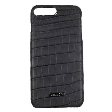 Zilli Zilli Gray Leather Crocodile iPhone 7 Plus Cover Gray 000