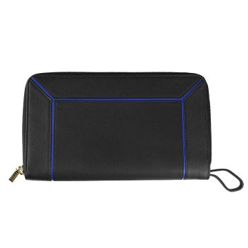 Zilli Zilli Black Blue Leather Wallet Black/Blue 000