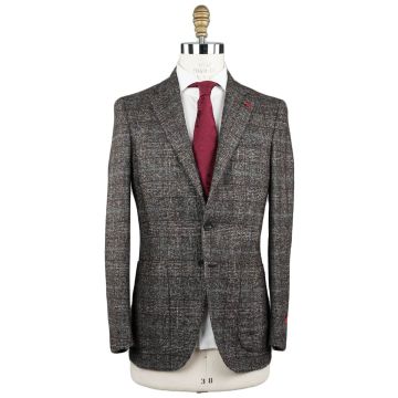 Isaia Isaia Multicolor Alpaca Wool Pa Blazer Multicolor 000