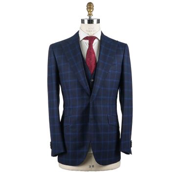 Cesare Attolini Cesare Attolini Blue Wool Suit 3 Pieces Blue 000