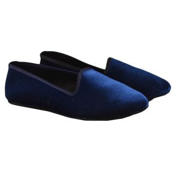 FEFÈ Glamour Pochette Fefè Blue Cotton Velvet Espadrilles Blue 000