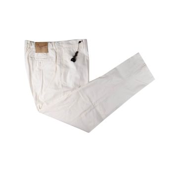 Marco Pescarolo Marco Pescarolo White  Cotton Silk Ea Pants White 000