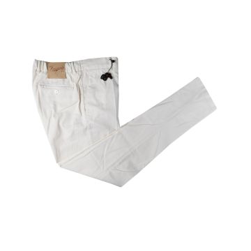 Marco Pescarolo Marco Pescarolo White  Cotton Silk Cashmere Ea Pants White 000
