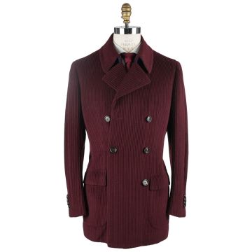 Cesare Attolini Cesare Attolini Burgundy Wool 170's Cashmere Overcoat Burgundy 000
