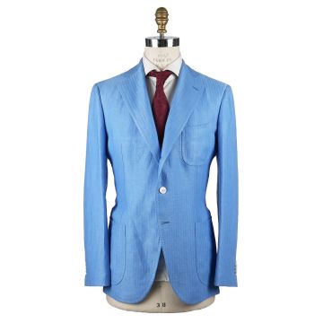 Cesare Attolini Cesare Attolini Blue Linen Blazer Blue 000