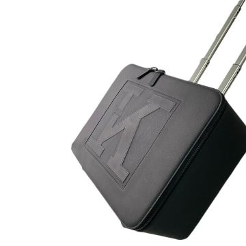 Kiton KITON Black Leather Trolley Bag Black 000