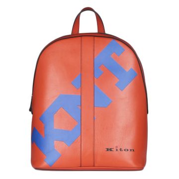KNT KNT KITON Orange Leather Backpack Orange 000