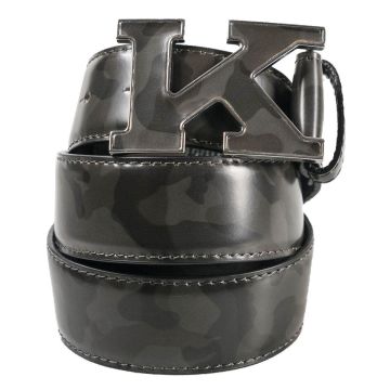 Kiton KITON Camouflage Leather Belt Camouflage 000