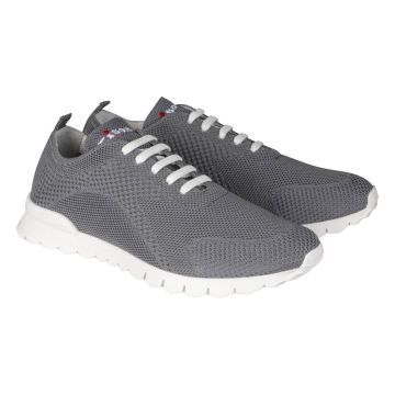 Kiton Kiton Gray Cotton Ea Sneakers FITS Gray 000