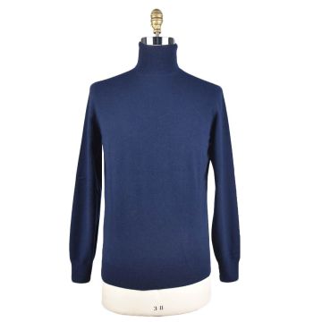 Brunello Cucinelli Brunello Cucinelli Blue Cashmere Sweater Turtleneck Blue 000