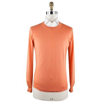 Brunello Cucinelli Brunello Cucinelli Orange Virgin Wool Cashmere Sweater Crewneck Orange 000