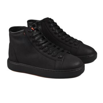 Santoni Santoni Black Leather Boots Black 000