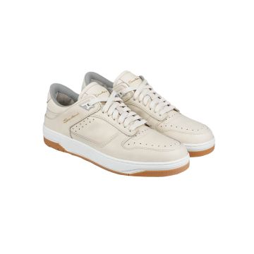 Santoni Santoni Beige Leather Sneakers Beige 000
