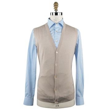 Isaia Isaia Beige Wool Sweater Gilet Beige 000