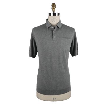 Isaia Isaia Gray Cotton Polo Gray 000