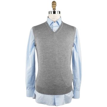 Isaia Isaia Gray Wool Sweater Gilet Gray 000