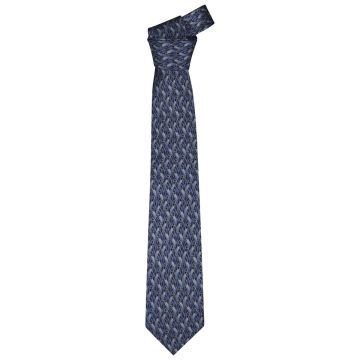 Zilli Zilli Blue Silk Tie Blue 000