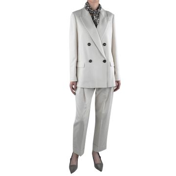 Brunello Cucinelli Brunello Cucinelli Beige Cotton Viscose Pl Pa Blazer Woman Beige 000