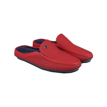 Zilli Zilli Red Leather Deer Slippers Red 000
